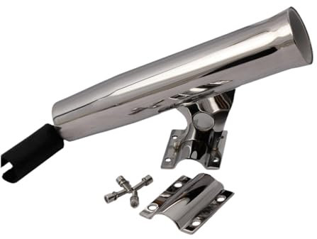 Dickly -Angelrutenhalter, Bootszubehör, auf Reling, Edelstahl für Yachten Marine