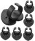 Hemobllo 6Pcs Microphone Wall Holder Shaped Clip Design for Secure Mic Rolling Ring Versatile Wall Mounted Clamp for Home Studio and Performance Use