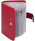 AIRCBC Porte Cartes de Crédit Femme Homme en Cuir avec Bouton 40 Fentes (Rouge)