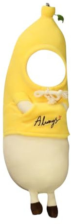 Generisch Personalisiertes Plüsch-Bananenspielzeug Mann - Kuschelige Puppe mit Fotoindividualisierung, Festtagspräsent (45cm)