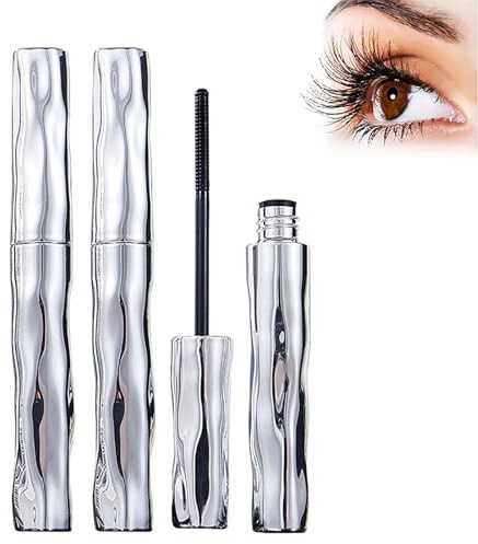 Ultimatives Mascara-Set für Länge und Schwung, langanhaltende Mascara für mehr Länge und Schwung, langanhaltender 4D-Seidenfaser-Wimpernverstärker, geeignet für empfindliche Augen