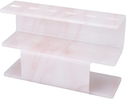MAMJENNI Eyelash and Nail Tweezers Display Stand, for Professional Beauty Tools with 6 Hole Organizer, Space Saving and Durable Design for Salons and Makeup Artists