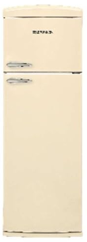 Frigorifero doppia porta 311 LT classe F colore beige retrò - Telefunken TKBM346BREF