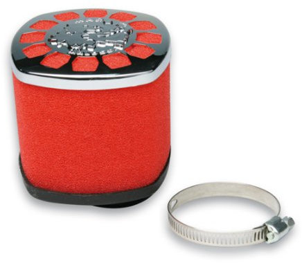 MALOSSI - Filtro dell'aria da corsa E14, per Yamaha YZF-R, connettore: 35,5 mm, rosso