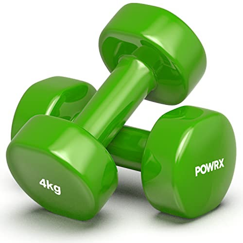 Vinyl Hanteln Paar I Kurzhanteln Gewichte ideal für Fitness Gymnastik Aerobic Pilates 0,5 kg – 10 kg I Kurzhantel 2er Set in versch. Farben und Gewichten