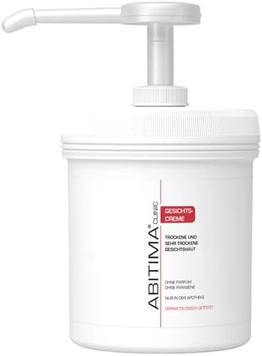 ABITIMA CLINIC Gesichtscreme 1000 ml – bei trockener Haut, beruhigt irritierte Haut, spendet intensive Feuchtigkeit, mit Lanolin, Vitamin E & Glycerin