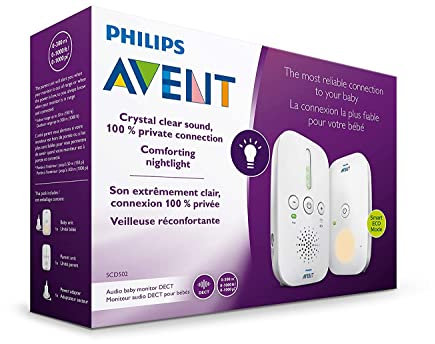 Philips Avent SCD501/00 DECT Babyphone (Smart Eco Mode, Nachtlicht)