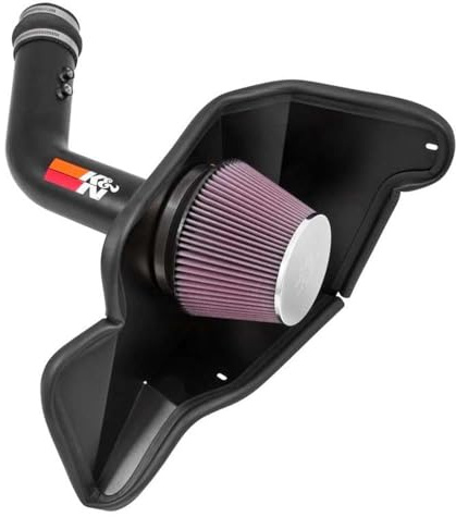 K&N Cold Air Intake System: High-Flow Air-Filter, Increase Performance & Horsepower: Compatible with 2015-2017 FORD Mustang, 69-3536TTK