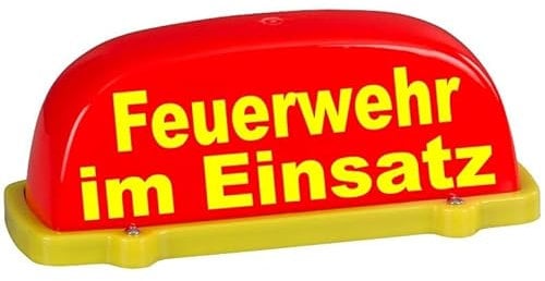 Feuerwehr im Einsatz - Dachaufsetzer LED rot