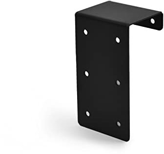 Indoor Outdoors Timber Railway Sleeper Joining Plates Bracket for Connecting Planters, Flower Beds, Pathway and Driveway Edging - Timber Connectors (Black)