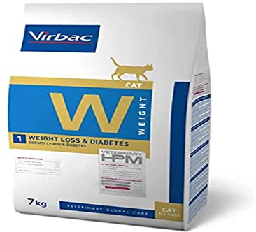 VIRBAC HPM Feline Weight Loss Diabetes W1 7KG