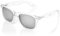 Ultra Sonnenbrille Klarer Rahmen mit Silbernen Linsen - Erwachsene Klassische Retro-Sonnenbrille Damen-Sonnenbrille Mann Transparente Brille Modebrille UV400-Schutzspiegel-Sonnenbrille Klare Brille
