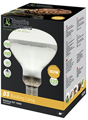 Aquarium Systems 217015 D3 UV Basking Lamp - 160W - E27