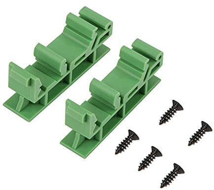 Wifehelper PCB DIN C45 Schienenadapter Set, 10 Stück Leiterplattenmontagehalterung, 42,6 x 10 x 19,3 mm, mit Halterungen und Schrauben, Modell KPRH-175