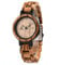 Kim Johanson Damen Holz-Edelstahl Armbanduhr *Light Week* mit Datum- & Tagesanzeige Handgefertigt Quarz Analog Uhr inkl. Geschenkbox