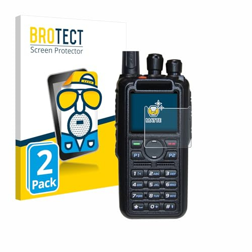 BROTECT Entspiegelungs-Schutzfolie für AnyTone AT-D878UV Plus (2 Stück) Matte Displayschutz-Folie, Anti-Reflex, Anti-Fingerprint