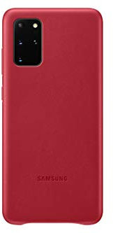 Samsung Leather Smartphone Cover EF-VG985 für Galaxy S20+ | S20+ 5G Handy-Hülle, echtes Leder, Schutz Case, stoßfest, premium, rot