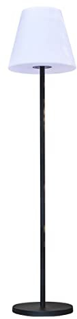 Lampadaire lumineux solaire et rechargeable pied métal LED blanc chaud/blanc dimmable STANDY SOLAR H150cm