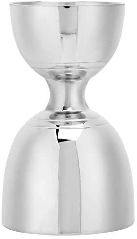 Stainless Steel Jigger, 30ml/60ml Spirit Measures Shot Measure Drinks Alcohol Gin Jigger Bar Craft Dual Measuring Cup for Bar Party