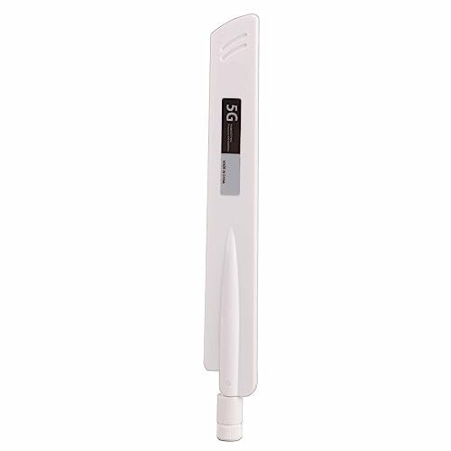 AZ7795G Antenne Modem Routeur Omnidirectionnelle 5G à Gain Élevé 18dbi, Antenne SMA Omnidirectionnelle Pleine Bande, Antenne WiFi 5G pour Routeur DTU Module sans Fil Smart Home(Blanc)