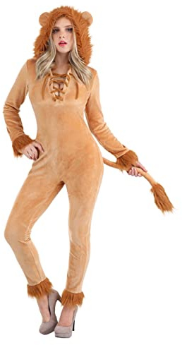 Women's Striking Lion Fancy Dress Costume Small