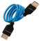 KONDOR BLUE 4K HDMI to HDMI Thin Long Straight Braided Cable for On-Camera Monitors, Capture Cards + More | 4K/60hz | 18Gbps 3D HDR MetaData | 2' Foot | Blue