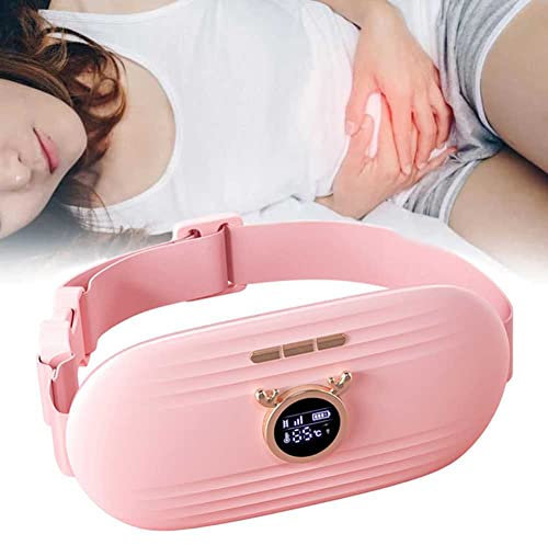 Heating Pads, Electric Waist Belt Device, Portable Cordless, Fast with 3 Heat Levels and 3 Massage Modes, Back or Belly for Women and Girl