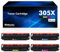 305X 305A CE410A Toner Kompatibel für HP 305X CE410X CE411A CE412A CE413A Laserjet Pro 400 Color M451dn M475dn M475dw M451nw M451dw M351a M375nw Drucker, Schwarz Cyan Gelb Magenta, 4er Pack