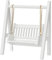 Rengu Miniature Swing, White Dollhouse Miniature Porch Swing Exquisite Thicken for Home