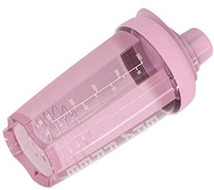 Protein Shaker 500 ml Fitness Mixer Protein Shaker a Fugas Sin BPA con Escala para Batidos proteína suero cremoso en Polvo Aislado proteína y concentrados BCAA en Negro