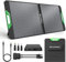 Ensemble de Panneaux Solaires Borrow Power 100W, Chargeur Pliable Portable 18V avec MC4, 2 USB + DC, Taux de Conversion Élevé pour Maison, Camping-Car, Camping, Batterie Externe