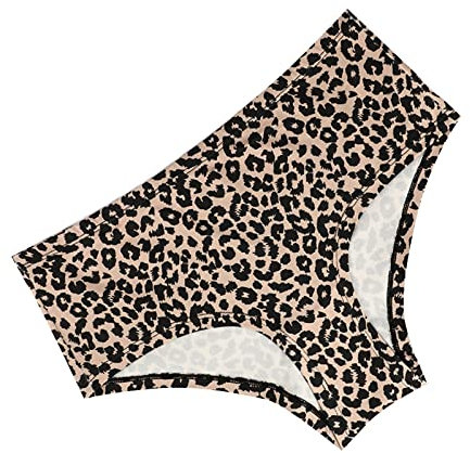 QWUVEDS Damen-Leoparden-Print mit hoher Taille, Enger Slip, sexy Boxer-Unterwäsche, Nahtlose, atmungsaktive Unterwäsche Transparente Herren Unterwäsche Slip Damen Nahtlos Hohe Taille