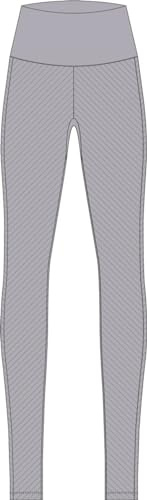 FALKE Damen Trainingshose YOGA High Waist W TI Baumwolle Funktionsmaterial feuchtigkeitsregulierend 1 Stück, Lila (Dusty Iris 8241), M