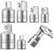 JOLIGAEA Adaptador para Llave de Carraca, 6 Piezas Adaptador de Llave de Vaso, 1/4 a 3/8, 3/8 a 1/4, 3/8 a 1/2, 1/2 a 3/8, 1/2 a 1/4, 1/4 a 1/2, Juego de Adaptadores Llaves de Vaso