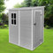 Panana Outdoor Storage Sheds Includes Plastic Floor,Plastic House Tool Shed Box,4ft,5ft,6ft (4 x 4.66f)