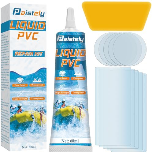 Juego de reparación de piscina, resistente al agua caliente y a los rayos UV, juego de reparación de PVC, repara una variedad de objetos inflables, incluyendo jacuzzis, piscinas de spa inflables