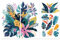 Peacoblue UV DTF Rub-On Transferfolie Möbel-Sticker Böhmische Blätter Muster 15x30cm, 3 Stk. Wasserfeste Deko-Transferaufkleber für Möbel Glas Gläser Porzellan Wäscheschränke Kommoden Holz Kunststoff