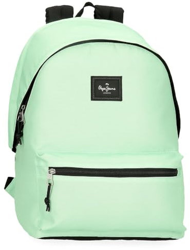 Pepe Jeans Aris Colorful Mochila para Portátil Doble Compartimento Portátil 15,6 pulgadas Verde 31x44x17,5 cms Poliéster by Joumma Bags