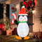 Solpex Weihnachten aufblasbare Dekoration, Weihnachtsdekoration, 120 cm niedlichen Pinguin Dekoration für Außen Weihnachtsfeier, Garten, Rasen, Balkon Dekoration.