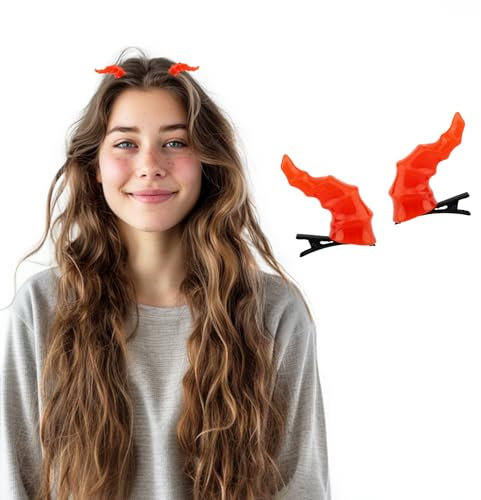 Byhoo Teufel Hörner Haarspange für Halloween Cosplay Kostüm, Kopfbedeckung Zubehör Party Dress Up für Frauen Mädchen und Kinder