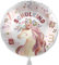 Folienballon Schulkind Einhorn Luftballon zum Schulanfang Geschenk Schulkind Mädchen zur Einschulung Ballon Schulbeginn Helium geeignet