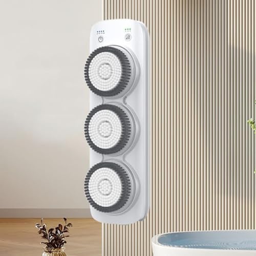 YLANMEI Nettoyeur de Dos de Douche Mural Smart Back Wash, Nettoyage du Dos de Douche à 360 degrés, grattoir de Dos de Douche Essentials