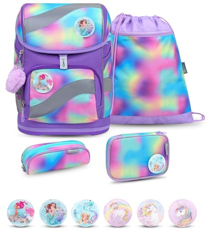 Belmil 405-51 Schulranzen Set 4 - teilig (Rainbow Color 2025)