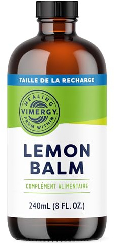 VIMERGY Citronmeliss Extrakt, Lugn och Balans, 240 ml | Ekologiskt flytande tillskott. Lugnar matsmältningen och stöder vilsam sömn. Icke-GMO, vegansk och glutenfri.
