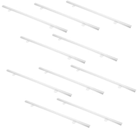 Abaodam 10 Stück Pvc Posterleiste Aufhängeschiene Für Werbedisplays Supermärkte Einkaufszentren Stabiles Design Einfache Befestigung Posterhalter