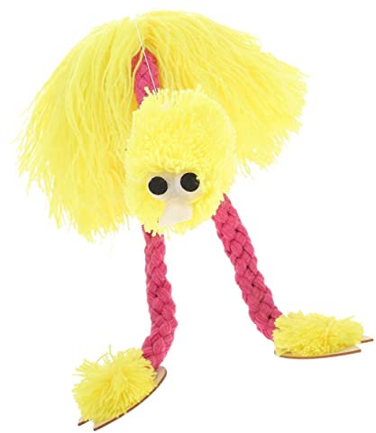 INOOMP Marionette Tier-Puppe Aus Plüsch Interaktive Holzfigur Für Junge Mädchen Kreatives Spielzeug Fantasie Und Kommunikation Puppentheater- Für Rollenspiele Gelb