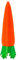 Qianly Dispositif D'arrosage pour Plantes, Arroseur pour Plantes, Design Carotte, Outil Goutteur Automatique, Insert pour Jardin, Légumes, Fleurs, Intéri