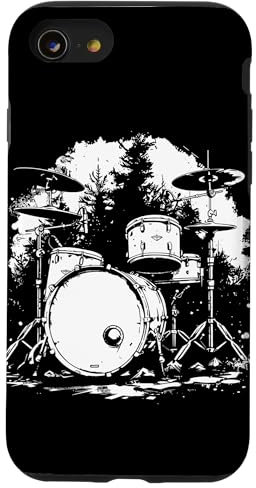 Kit de batería Amante de la música Batería electrónica Carcasa para iPhone SE (2020) / 7 / 8