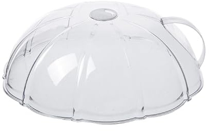 Protección de alimentos para microondas – Protección para cuencos en el horno | Tapa antiproyecciones con asa para cocina y preparación de comidas elegante