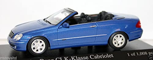 Mercedes-Benz CLK-Klasse Cabrio 2003 - jaspisblau-metallic - 1:43